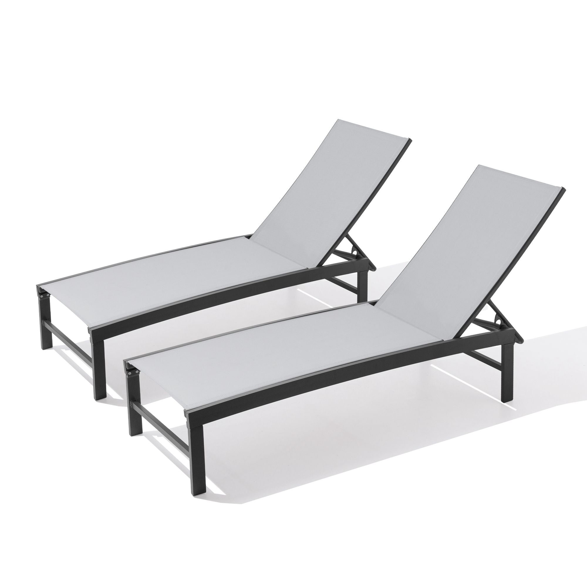 Pellebant Adjustable Aluminum Outdoor Chaise Lounge