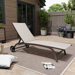 Pellebant Outdoor Chaise Lounge Chairs with Wheels