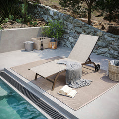 Pellebant Outdoor Chaise Lounge Chairs with Wheels