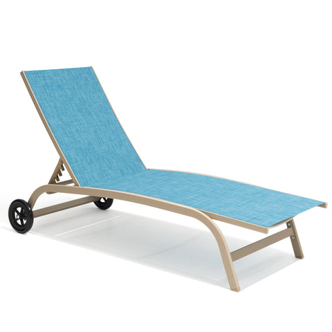 Pellebant Outdoor Chaise Lounge Chairs with Wheels