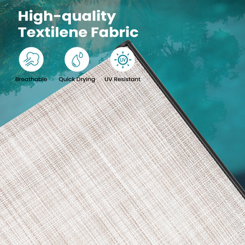 Pellebant Outdoor Adjustable Chaise Lounge Chair Set of 2 Stackable