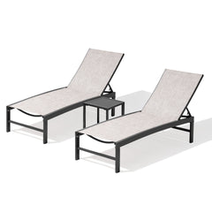 Outdoor Adjustable Chaise Lounge Chair