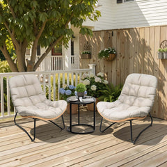 Rattan Outdoor Armchair with Soft Cushion