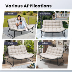 Outdoor Loveseat 2-Seater Patio Sofa
