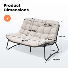 Outdoor Loveseat 2-Seater Patio Sofa