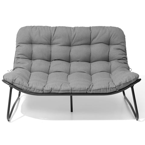 Pellebant Waterproof Outdoor Loveseat 2-Seater Patio Sofa with Wheels