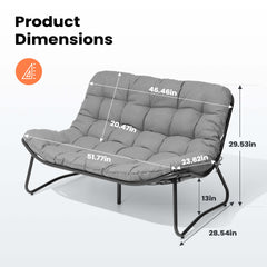 Outdoor Loveseat 2-Seater Patio Sofa