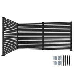 Outdoor HDPE Privacy Screen Fence Enclosure with Aluminum Posts