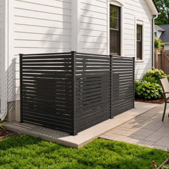 Outdoor HDPE Privacy Screen Fence Enclosure with Aluminum Posts