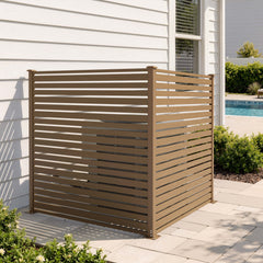 Outdoor HDPE Privacy Screen Fence Enclosure with Aluminum Posts