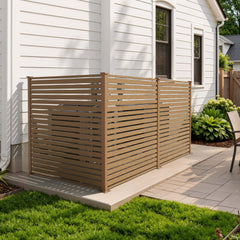 Outdoor HDPE Privacy Screen Fence Enclosure with Aluminum Posts
