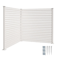 Outdoor HDPE Privacy Screen Fence Enclosure with Aluminum Posts