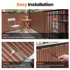 Outdoor PVC Privacy Screen Fence Roll
