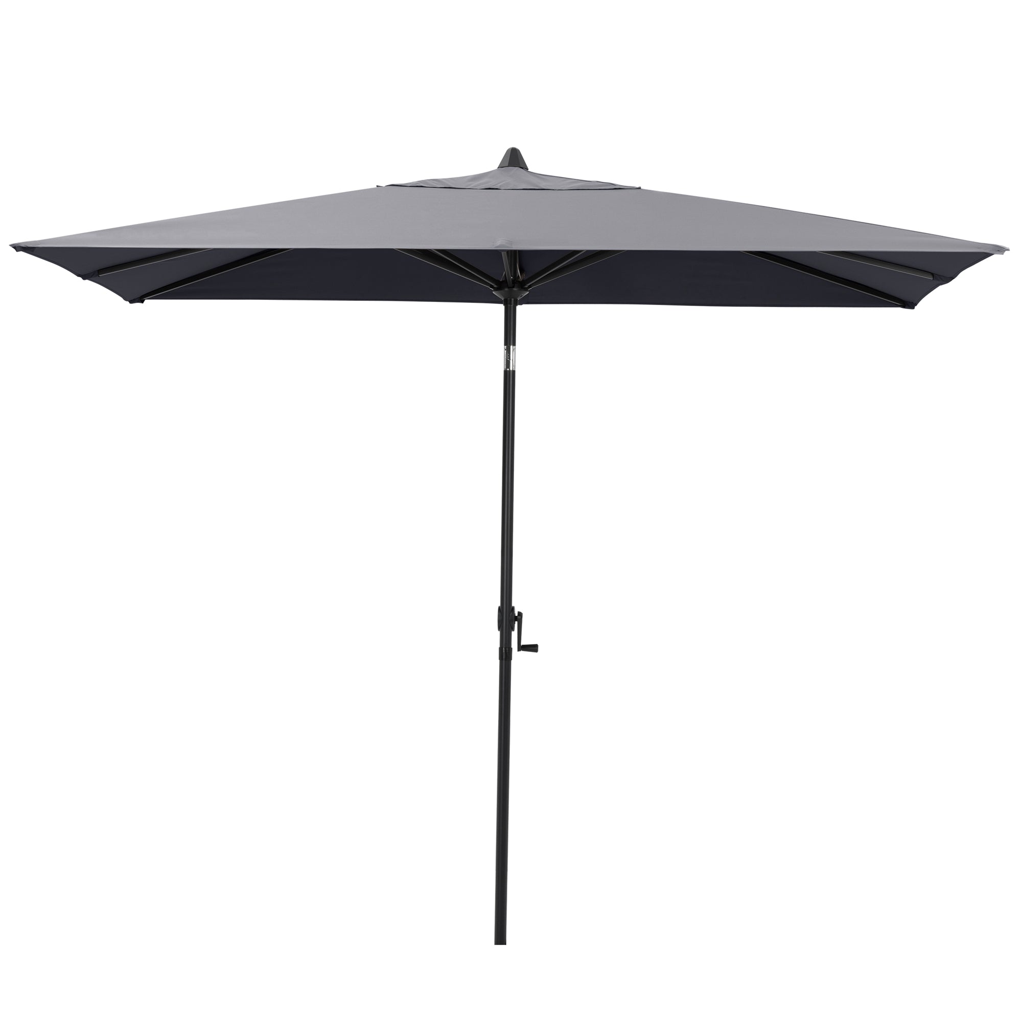 Pellebant Outdoor 9x5 ft Rectangular Market Umbrella Double Top Aluminum Tilt