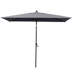 9 x 5 ft. Rectangular Outdoor Aluminum Market Umbrella with Tilt