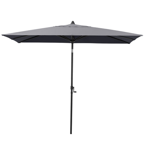 Pellebant Outdoor 9x5 ft Rectangular Market Umbrella Double Top Aluminum Tilt