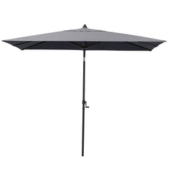 9 x 5 ft. Rectangular Outdoor Aluminum Market Umbrella with Tilt