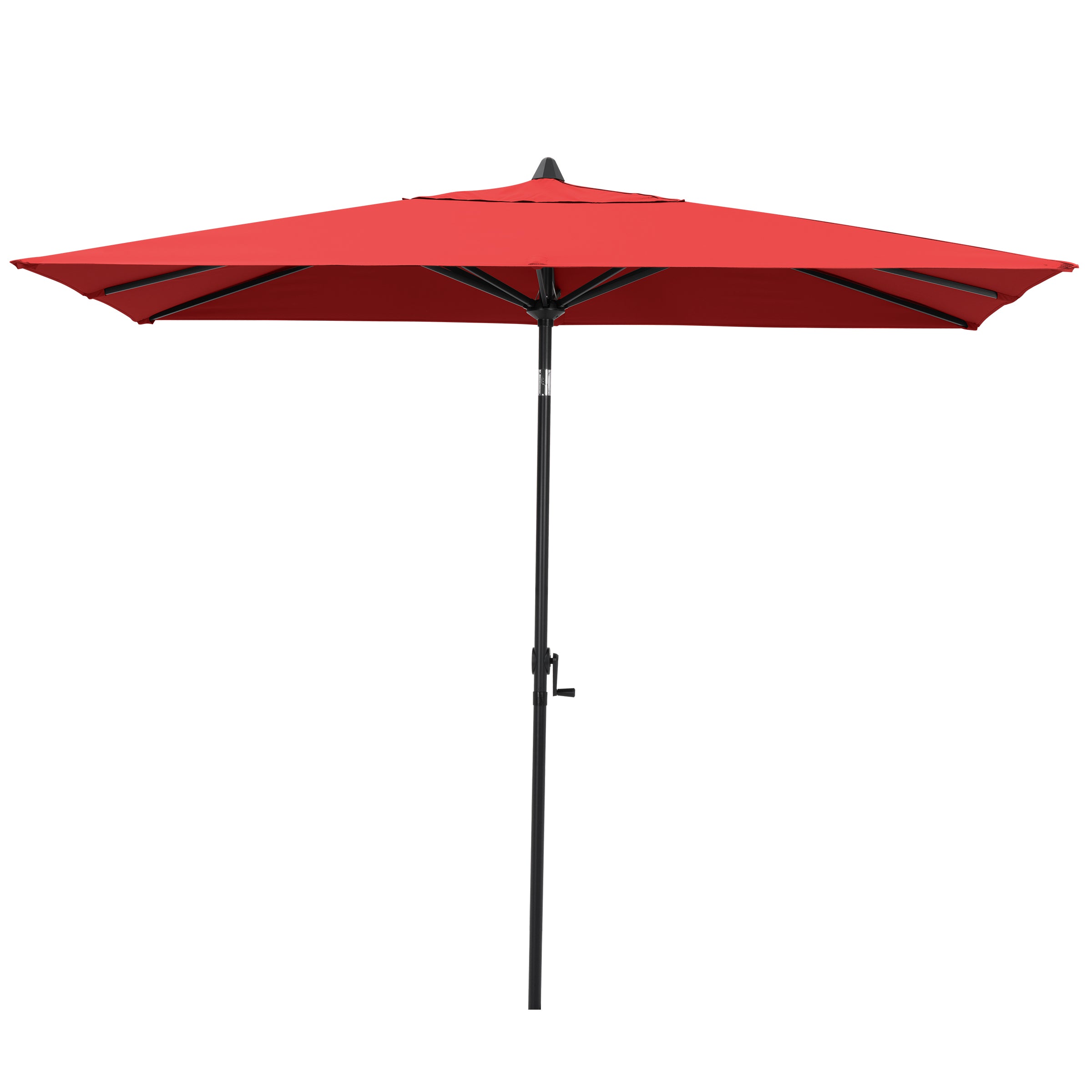 Pellebant Outdoor 9x5 ft Rectangular Market Umbrella Double Top Aluminum Tilt