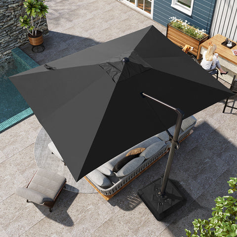Pellebant 13x10 ft Aluminum Slide-Tilt Cantilever Patio Umbrella