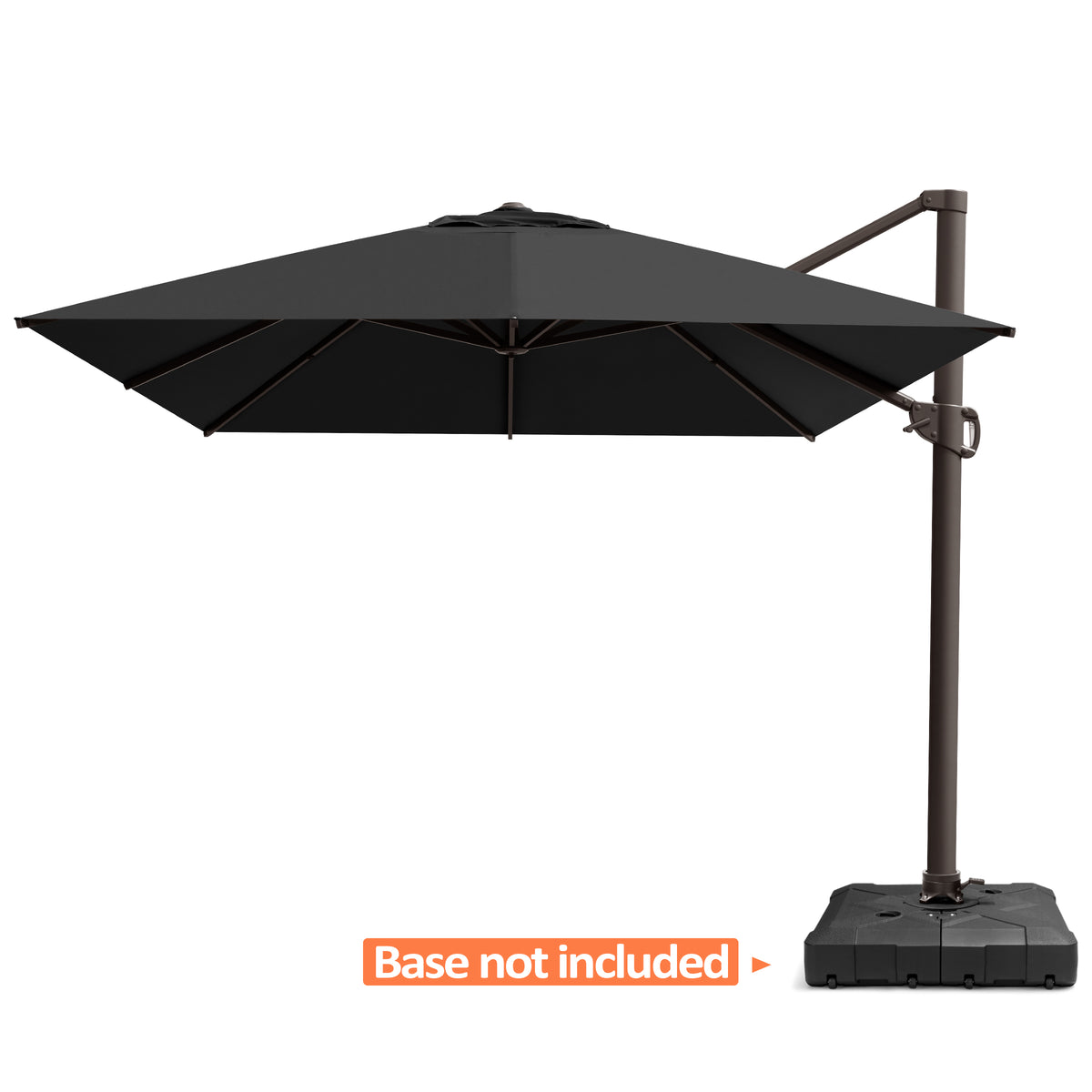 Pellebant 13x10 ft Aluminum Slide-Tilt Cantilever Patio Umbrella
