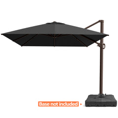 13 x 10 ft. Aluminum Cantilever Patio Umbrella with Crank and Base Options