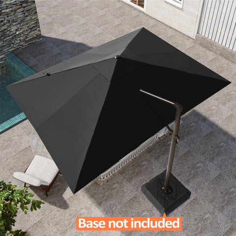 Pellebant 13x10 ft Aluminum Slide-Tilt Cantilever Patio Umbrella