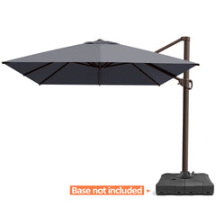 13 x 10 ft. Aluminum Cantilever Patio Umbrella with Crank and Base Options