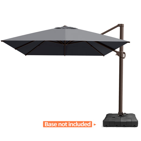 Pellebant 13x10 ft Aluminum Slide-Tilt Cantilever Patio Umbrella