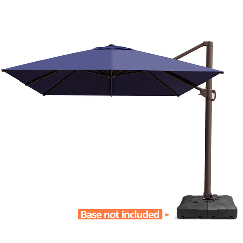 Pellebant 13x10 ft Aluminum Slide-Tilt Cantilever Patio Umbrella