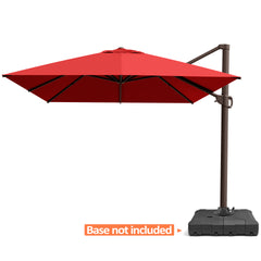 13 x 10 ft. Aluminum Cantilever Patio Umbrella with Crank and Base Options