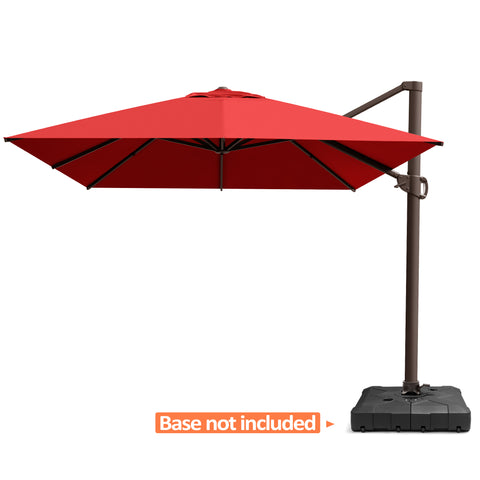 Pellebant 13x10 ft Aluminum Slide-Tilt Cantilever Patio Umbrella