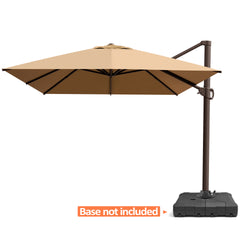 13 x 10 ft. Aluminum Cantilever Patio Umbrella with Crank and Base Options