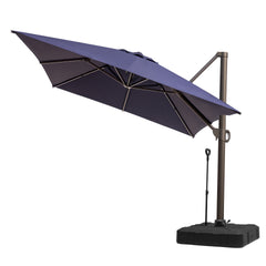 13 x 10 ft. Aluminum Cantilever Patio Umbrella with Crank and Base Options