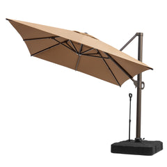 13 x 10 ft. Aluminum Cantilever Patio Umbrella with Crank and Base Options
