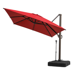 13 x 10 ft. Aluminum Cantilever Patio Umbrella with Crank and Base Options