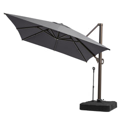 13 x 10 ft. Aluminum Cantilever Patio Umbrella with Crank and Base Options