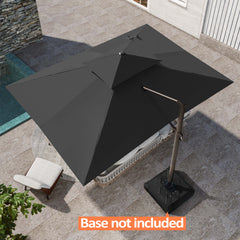 13 x 10 ft. Aluminum Double Top Cantilever Patio Umbrella with Base Options