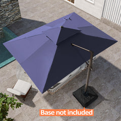13 x 10 ft. Aluminum Double Top Cantilever Patio Umbrella with Base Options