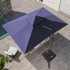 13 x 10 ft. Aluminum Double Top Cantilever Patio Umbrella with Base Options