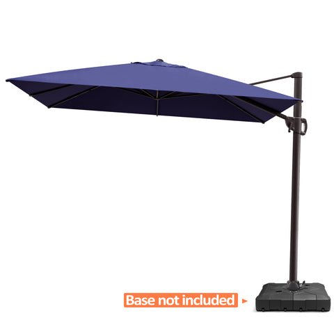 Pellebant 11x9 ft Aluminum Crank Cantilever Patio Umbrella