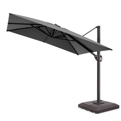 11 x 9 ft. Aluminum Cantilever Patio Umbrella with Crank and Base Options