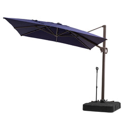 11 x 9 ft. Aluminum Cantilever Patio Umbrella with Crank and Base Options