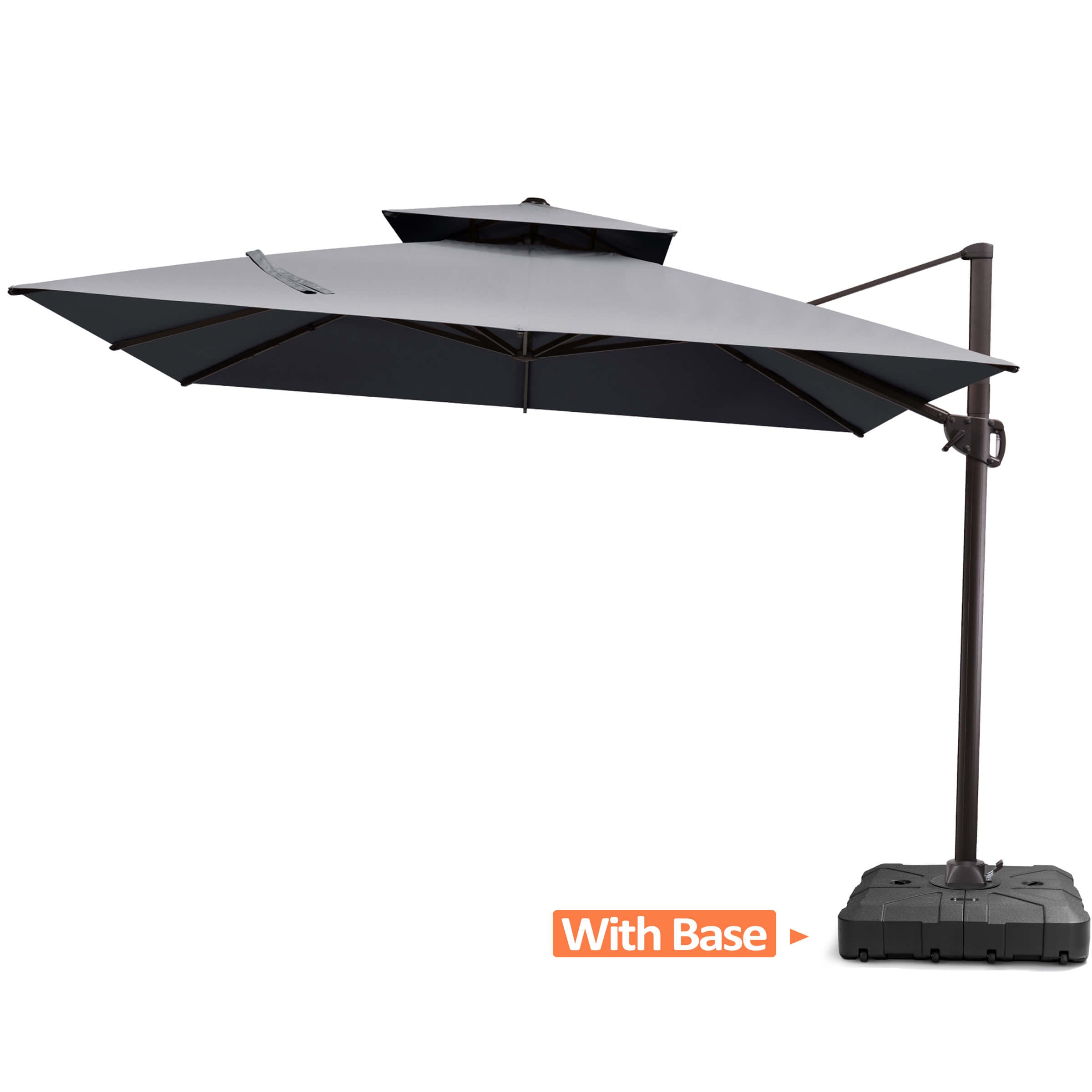 11x11 ft Aluminum Double Top Cantilever Umbrella
