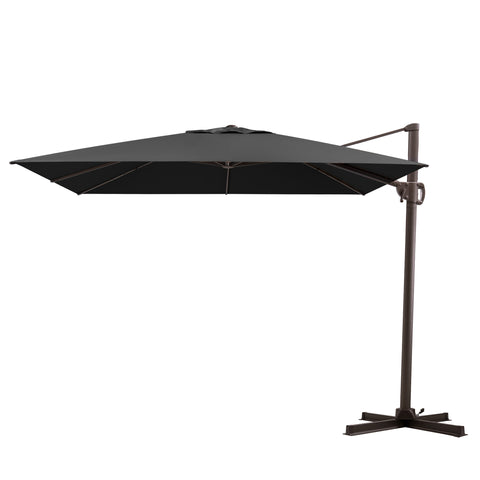 Pellebant 12x9 ft Aluminum Crank Cantilever Patio Umbrella