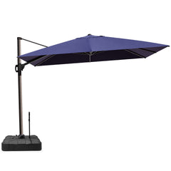 12 x 9 ft. Aluminum Cantilever Patio Umbrella with Crank and Base Options