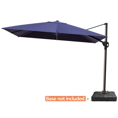 Pellebant 12x9 ft Aluminum Crank Cantilever Patio Umbrella