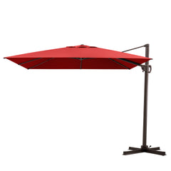 12 x 9 ft. Aluminum Cantilever Patio Umbrella with Crank and Base Options