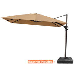 12 x 9 ft. Aluminum Cantilever Patio Umbrella with Crank and Base Options