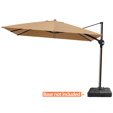 Pellebant 12x9 ft Aluminum Crank Cantilever Patio Umbrella