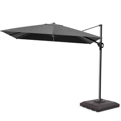 12 x 9 ft. Aluminum Cantilever Patio Umbrella with Crank and Base Options